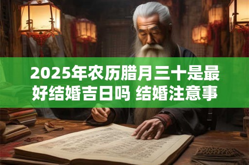 2025年农历腊月三十是最好结婚吉日吗 结婚注意事项分析