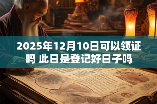 2025年12月10日可以领证吗 此日是登记好日子吗