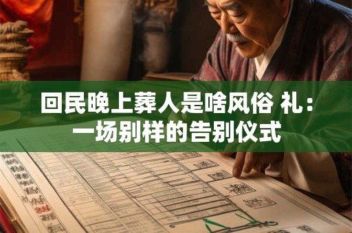 回民晚上葬人是啥风俗 礼：一场别样的告别仪式