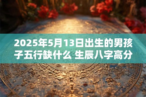 2025年5月13日出生的男孩子五行缺什么 生辰八字高分取名
