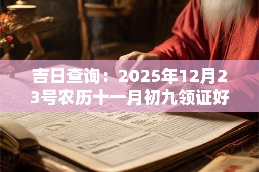 吉日查询：2025年12月23号农历十一月初九领证好吗