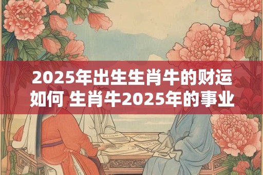 2025年出生生肖牛的财运如何 生肖牛2025年的事业运势
