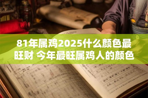 81年属鸡2025什么颜色最旺财 今年最旺属鸡人的颜色