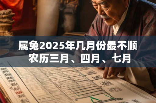 属兔2025年几月份最不顺 农历三月、四月、七月