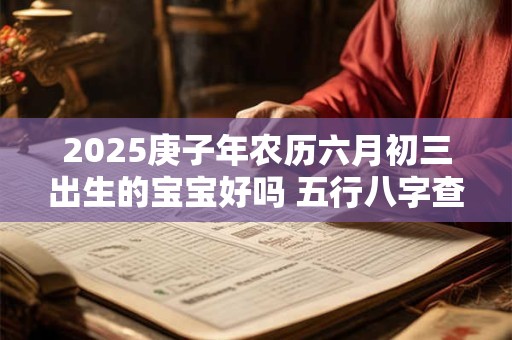 2025庚子年农历六月初三出生的宝宝好吗 五行八字查询