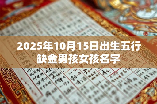 2025年10月15日出生五行缺金男孩女孩名字