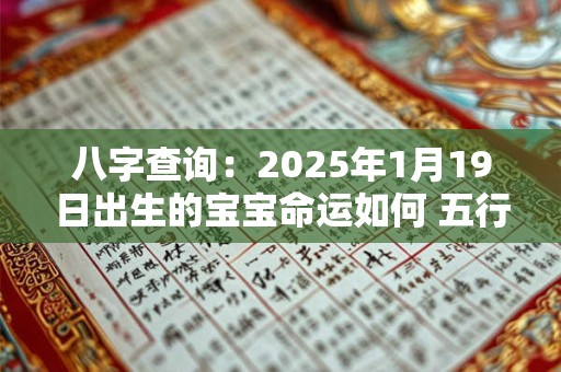 八字查询：2025年1月19日出生的宝宝命运如何 五行缺什么