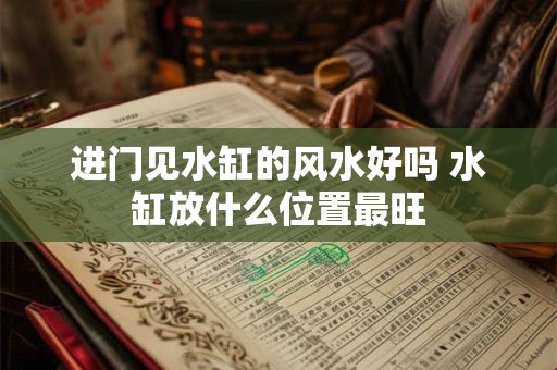 详细阅读:进门见水缸的风水好吗 水缸放什么位置最旺 进门见水缸的风水好吗 水缸放什么位置最旺