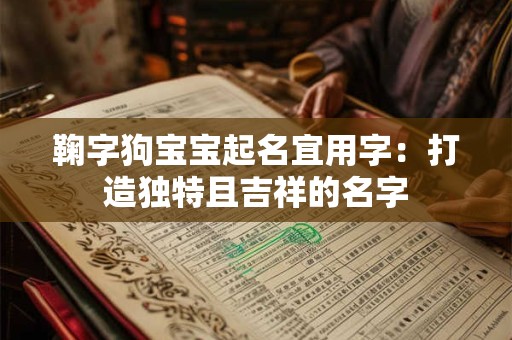鞠字狗宝宝起名宜用字:打造独特且吉祥的名字 鞠字狗宝宝起名宜用字:打造独特且吉祥的名字