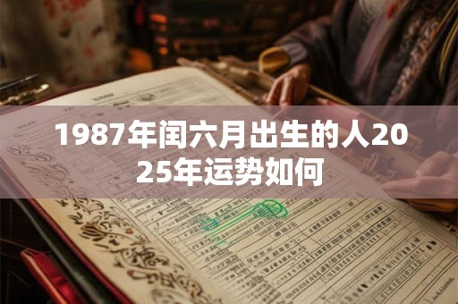 详细阅读:1987年闰六月出生的人2025年运势如何 1987年闰六月出生的人2025年运势如何