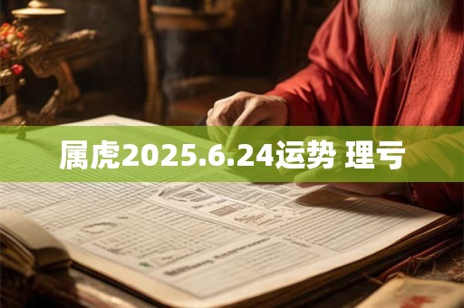 属虎2025.6.24运势 理亏