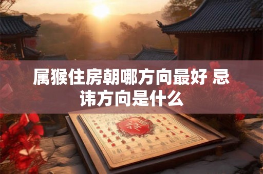 属猴住房朝哪方向最好 忌讳方向是什么 属猴住房朝哪方向最好 忌讳方向是什么