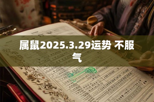 属鼠2025.3.29运势 不服气