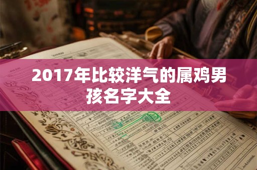 2017年比较洋气的属鸡男孩名字大全