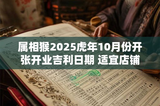 属相猴2025虎年10月份开张开业吉利日期 适宜店铺开张吉日