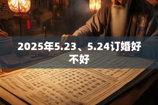 2025年5.23、5.24订婚好不好