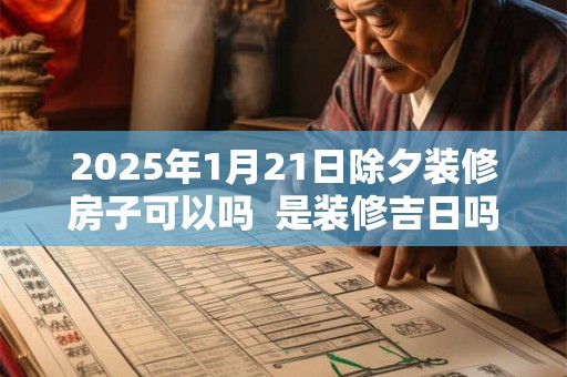 2025年1月21日除夕装修房子可以吗  是装修吉日吗