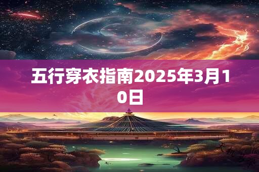 五行穿衣指南2025年3月10日
