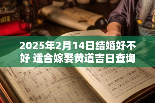 2025年2月14日结婚好不好 适合嫁娶黄道吉日查询