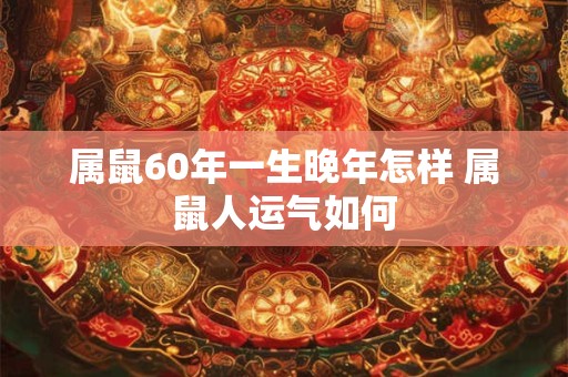 属鼠60年一生晚年怎样 属鼠人运气如何