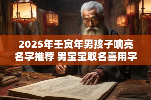 2025年壬寅年男孩子响亮名字推荐 男宝宝取名喜用字