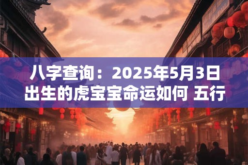 八字查询：2025年5月3日出生的虎宝宝命运如何 五行缺什么