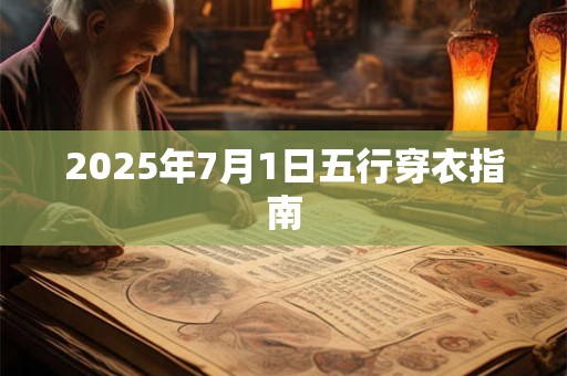 2025年7月1日五行穿衣指南