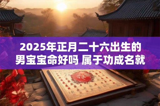 2025年正月二十六出生的男宝宝命好吗 属于功成名就晚年无忧
