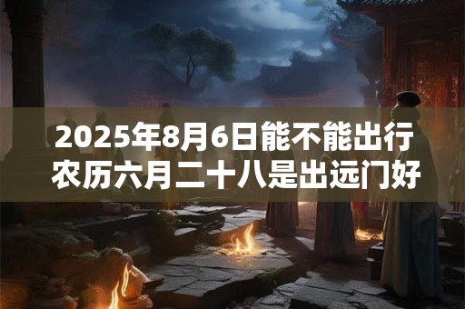 2025年8月6日能不能出行 农历六月二十八是出远门好日子吗