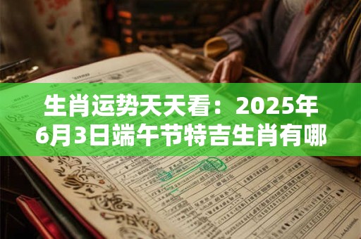 生肖运势天天看：2026年6月3日端午节特吉生肖有哪些