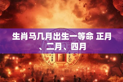 生肖马几月出生一等命 正月、二月、四月
