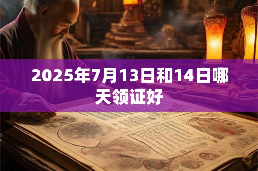 2025年7月13日和14日哪天领证好