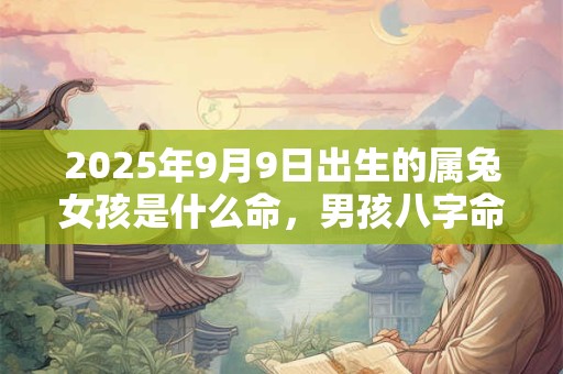 2025年9月9日出生的属兔女孩是什么命，男孩八字命运分析
