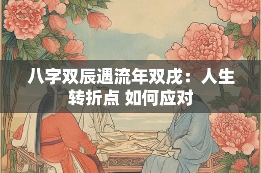 八字双辰遇流年双戌：人生转折点 如何应对
