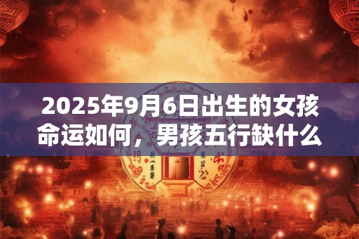 2025年9月6日出生的女孩命运如何，男孩五行缺什么