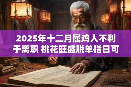 2025年十二月属鸡人不利于离职 桃花旺盛脱单指日可待 2025年十二月属鸡人不利于离职 桃花旺盛脱单指日可待