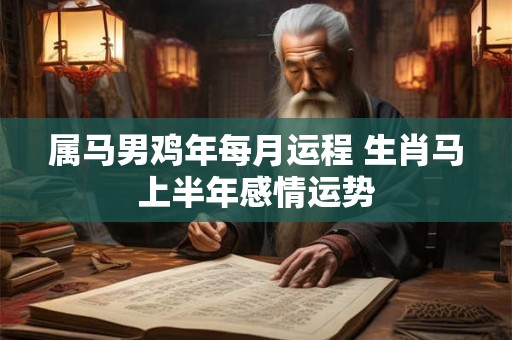 属马男鸡年每月运程 生肖马上半年感情运势
