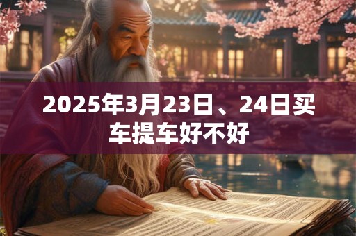 2025年3月23日、24日买车提车好不好