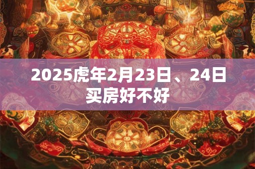 2025虎年2月23日、24日买房好不好