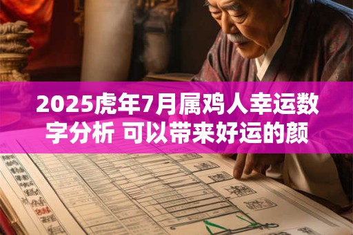 2025虎年7月属鸡人幸运数字分析 可以带来好运的颜色和方位