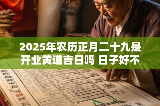 2025年农历正月二十九是开业黄道吉日吗 日子好不好