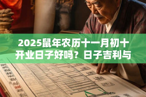 2025鼠年农历十一月初十开业日子好吗？日子吉利与八字有关