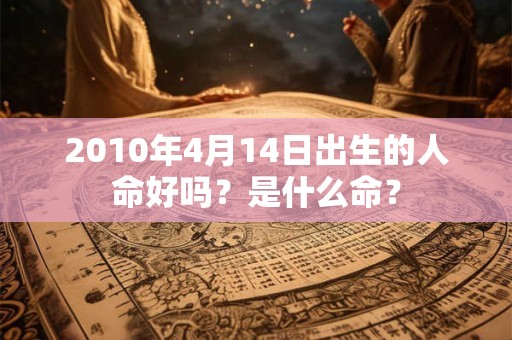 2010年4月14日出生的人命好吗？是什么命？
