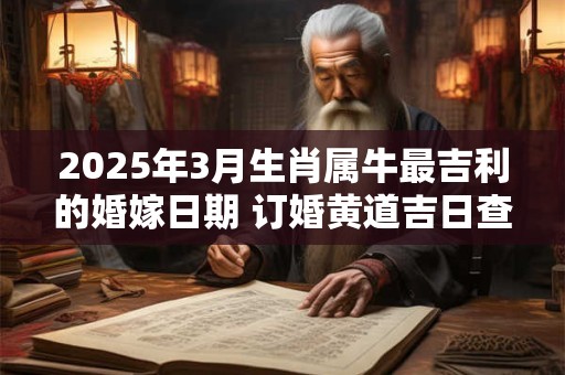 2025年3月生肖属牛最吉利的婚嫁日期 订婚黄道吉日查询