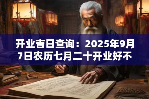 开业吉日查询：2025年9月7日农历七月二十开业好不好