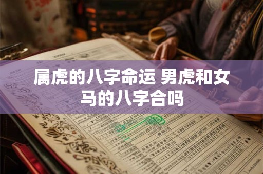 属虎的八字命运 男虎和女马的八字合吗