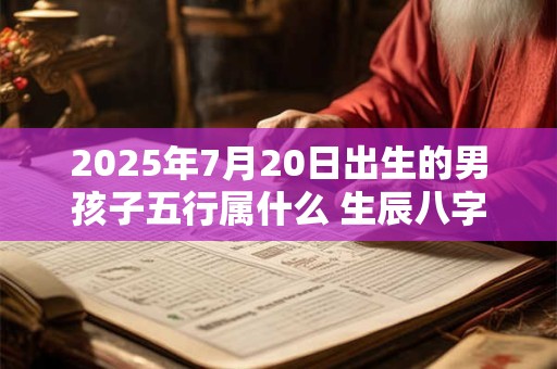 2025年7月20日出生的男孩子五行属什么 生辰八字取名