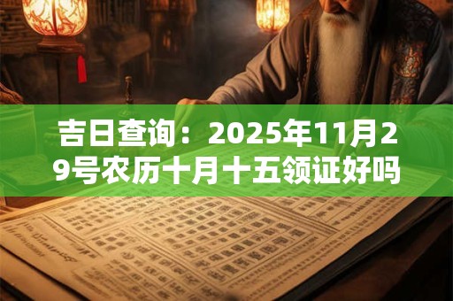 吉日查询：2025年11月29号农历十月十五领证好吗