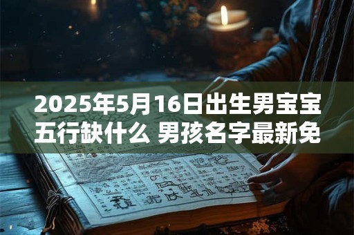 2025年5月16日出生男宝宝五行缺什么 男孩名字最新免费版