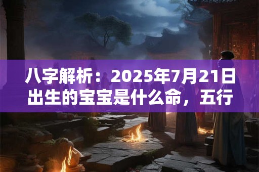 八字解析：2025年7月21日出生的宝宝是什么命，五行缺什么